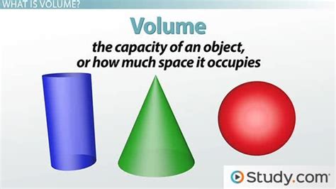 Volume of Cylinders, Cones & Spheres | Formula & Examples - Lesson ...