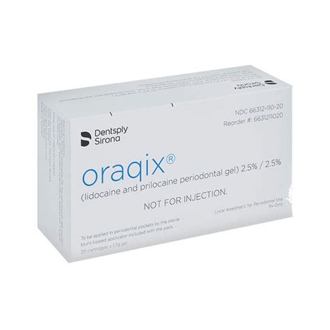 Oraqix Gel - 20 Cartridges + 20 Tips