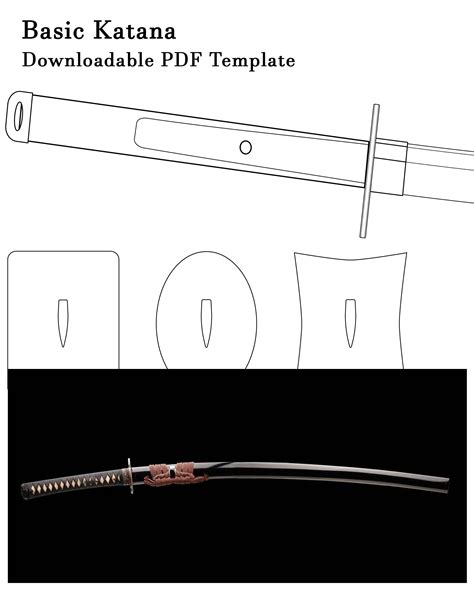 Basic Katana Pattern PDF simple Japanese katana PDF template - Etsy Portugal