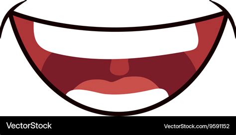 Smile cartoon icon mouth design graphic Royalty Free Vector