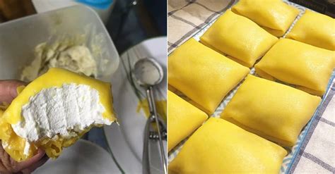 Here's An Easy Durian Crepe Recipe (Resepi Durian Crepe)