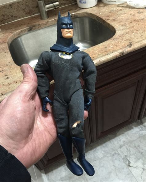 Old 1960's ? Batman cloth costume action figure moveable Hasbro ...