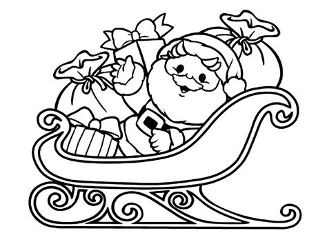 Horse And Sleigh Coloring Page at GetColorings.com | Free printable colorings pages to print and ...