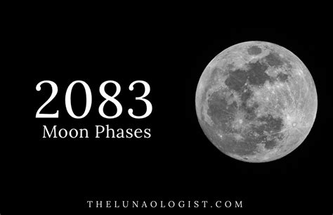 2083 Moon Phases: Lunar Phases Calendar for 2083 ⋆ The Lunaologist