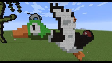 Minecraft Pixel Art: Duck Hunt Duck - YouTube