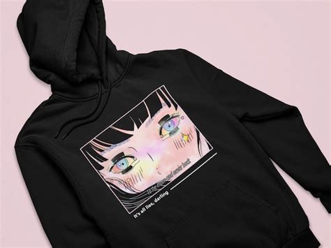 Aesthetic Anime Girl Hoodie Kawaii Clothing Anime | Etsy