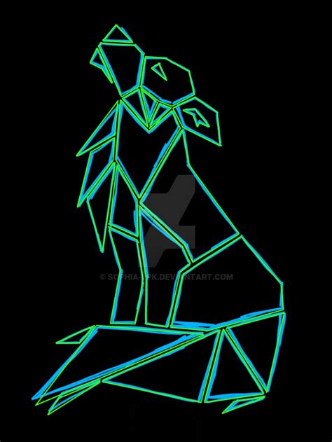 Neon Wolf by sophia-lpk on DeviantArt