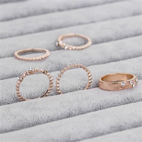 5 Crystal Elegant Boho Rings – yoyobikini