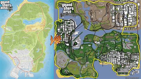 revelación web Gobernar gta san andreas map vs gta v map Cilios himno Nacional Telemacos