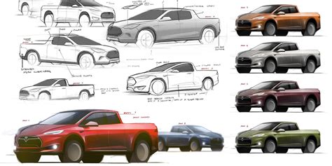 Independent design renderings show what a Tesla pickup truck could look like - Electrek