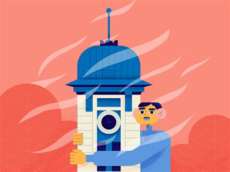 character and clock tower vector by Dyadya_Nadya on Dribbble