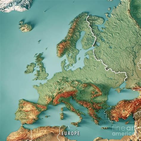 4 K Map Of Europe – Topographic Map of Usa with States