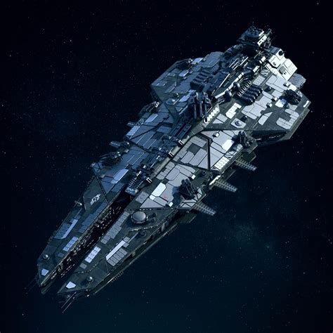 Space Battleship, Misuo WU on ArtStation at https://www.artstation.com/artwork/4KGr1 | Space ...