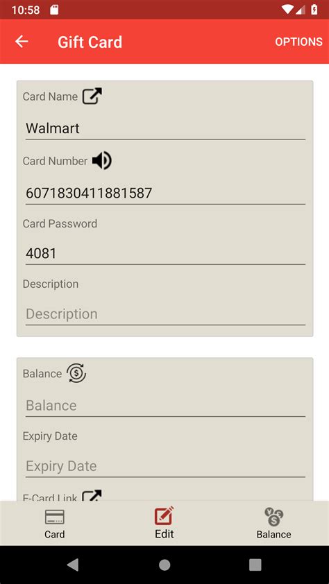 Gift Card Balance (balance check of gift cards) - App on Amazon Appstore