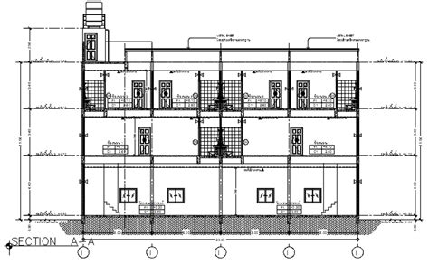 Cross section of house with detail AutoCAD drawing, CAD file, dwg file ...