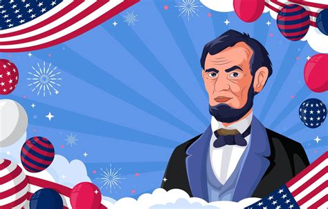 Abraham Lincoln Birthday Concept 21215489 Vector Art at Vecteezy