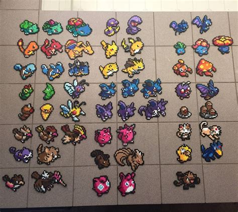 My girlfriend and i started doing Perler beads with the original 151 Pokemon. This is our ...