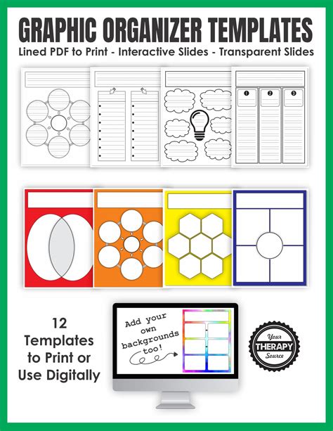 Graphic Organizer Free Printable Note Taking Templates Graphic | The ...