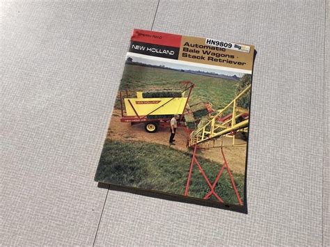 New Holland Bale Wagon Advertising Brochure BigIron Auctions