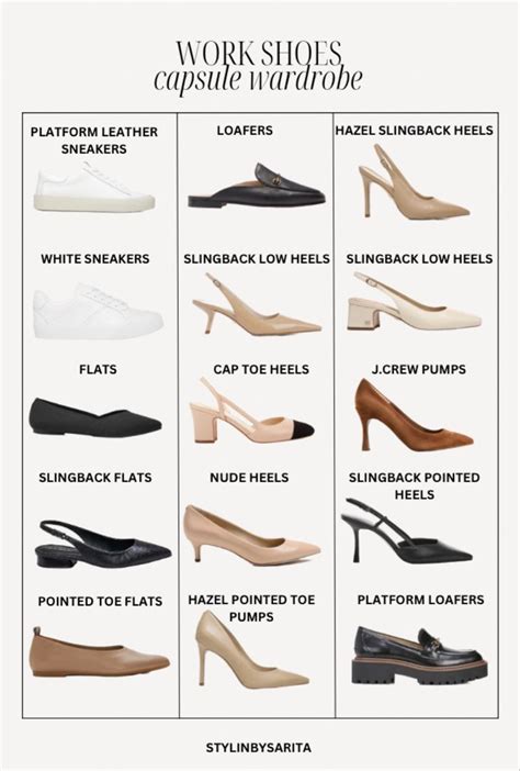 Work shoes, work shoes capsule wardrobe, work shoes women the office 2023 | Work shoes women ...