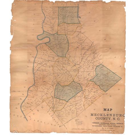 Mecklenburg County, 1888 - The Map Shop