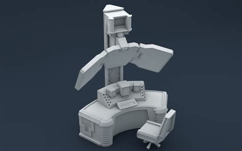 3D model Sci-fi Console Concept Art | CGTrader