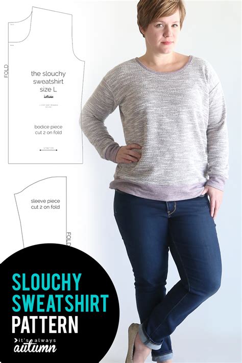 the perfect slouchy sweatshirt | free pattern - It's Always Autumn