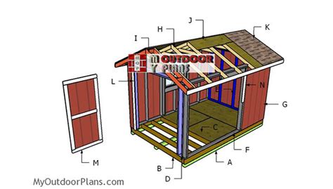 8x12 Shed Plans | PDF Download | MyOutdoorPlans