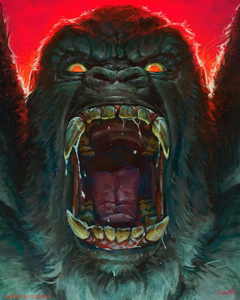 👑 KONG | King kong art, Godzilla wallpaper, King kong skull island