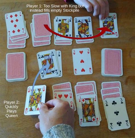 Spit Card Game, two-player rules with Printable - What Game Works...