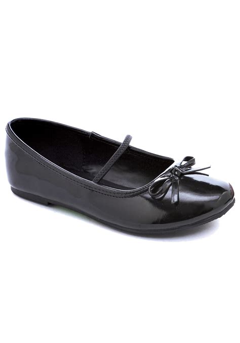 Girls Black Ballet Flats - Walmart.com