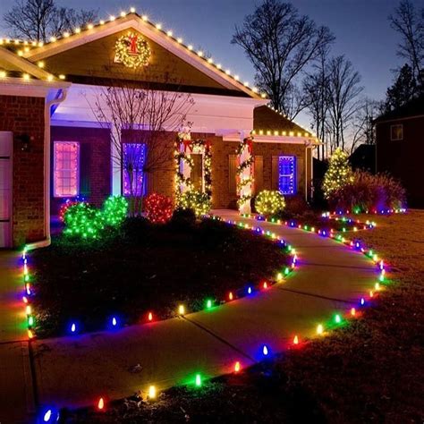 Outdoor Christmas Pathway Lights