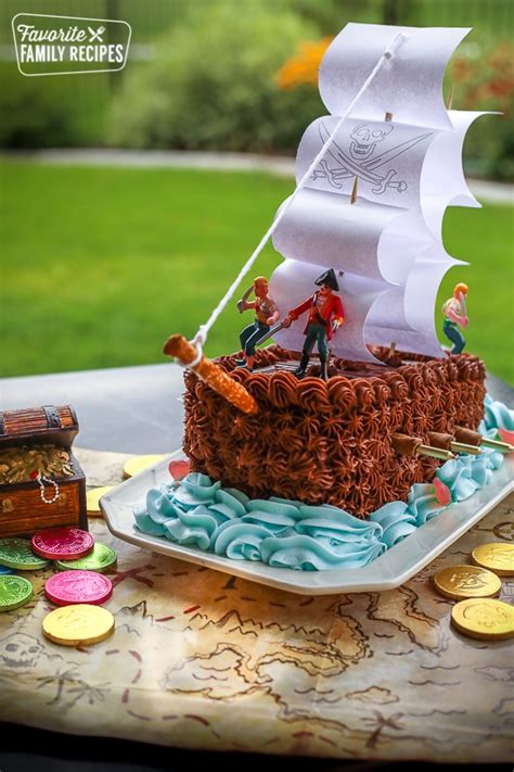 Pirate Ship Cake - Great for Birthdays! | Favorite Family Recipes