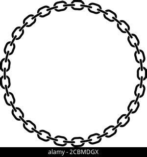 Metal Chain Link Circle Vector Illustration Stock Vector Image & Art ...