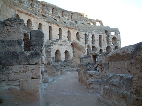 El Djem Tunisia Roman coliseum architecture detail - 39 :: World All Details