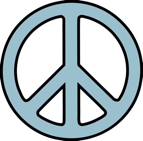 Peace Sign 3 Light Blue 3 | Clipart Panda - Free Clipart Images