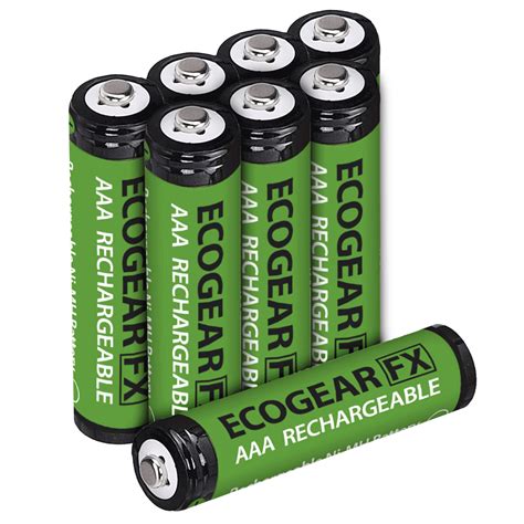 AAA Rechargeable Batteries NiMH 800mAh High Capacity 8 Pack