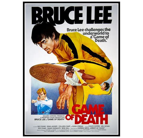 Bruce Lee The Game Of Death Movie Poster Print And Canvas Print – Poster | Canvas Wall Art Print ...