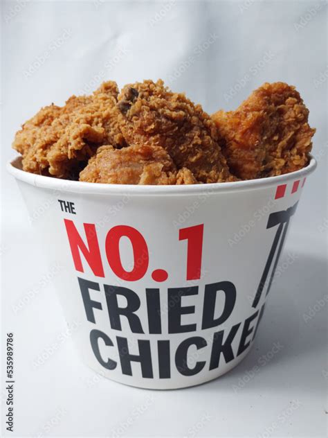 Jakarta, Indonesia - October 06, 2022: KFC Menu. Chicken Fried Bucket isolated on white ...