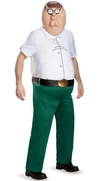 Family Guy Peter Griffin Costume, Adult Family Guy Costume, Peter Griffin Halloween Costume