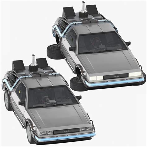 Delorean future driving flying 3D model - TurboSquid 1354188