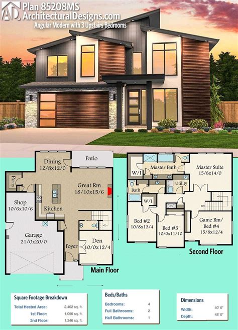 245 best Modern House Plans images on Pinterest