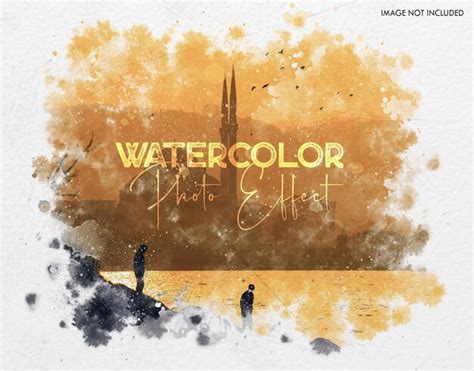 Premium PSD | Watercolor painting brush effect