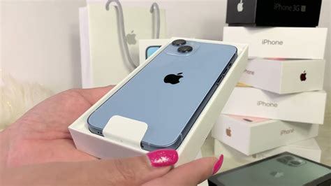 NEW ! iPhone 14 UNBOXING : BLUE - YouTube