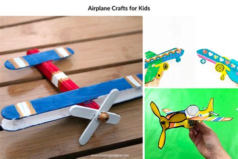 16 Best Airplane Crafts for Kids - Frosting and Glue- Easy crafts, games, recipes, and fun