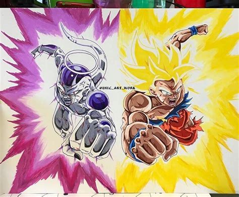 Frieza and Son Goku by unic_art_work via Instagram : r/dbz