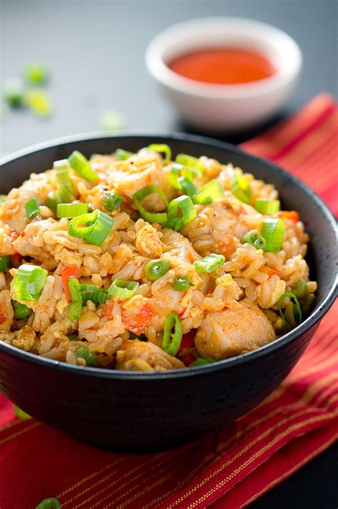 Spicy Chicken Fried Rice - Delicious Meets Healthy