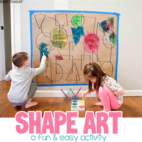 Shape Art Activity for Toddlers and Preschoolers - Busy Toddler