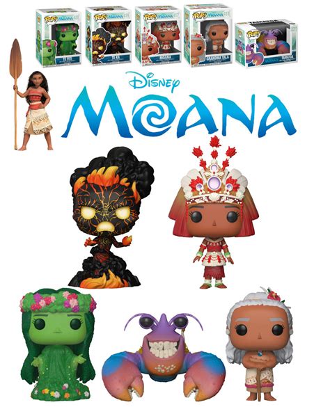 Funko POP! Disney Moana 2018 Bundle (5 POPs) - New, Mint Condition