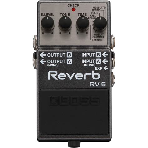 BOSS RV-6 Digital Delay/Reverb Guitar Effects Pedal | Guitar Center